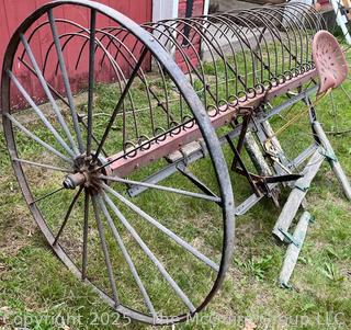 Horse Pulled Dump Rake