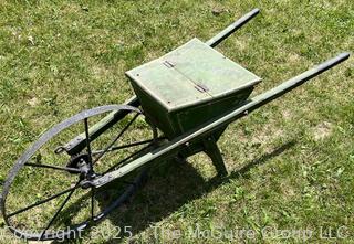 Late 19th C Wheel Barrow Seeder