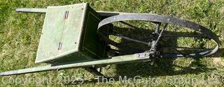 Late 19th C Wheel Barrow Seeder