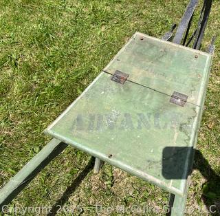 Late 19th C Wheel Barrow Seeder