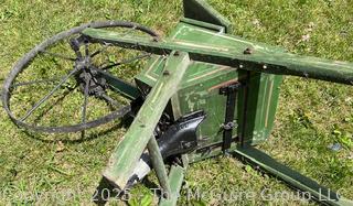 Late 19th C Wheel Barrow Seeder