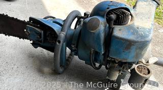 Early 1950's TITAN Chain Saw w/ 32" Bar and Chain 