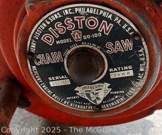 Vintage Disston Chain Saw Model DO-100 3.5HP