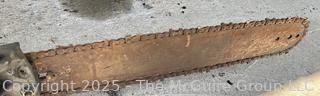 Early 1950's TITAN One Man Chain Saw w/ Bar and Chain 
