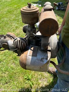 Early Two-Man Chain Saw Possibly a TITAN J Model Made in 1944