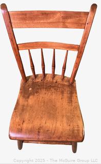 19th C Plank Chair. Seat Measures 16"T