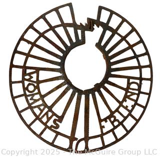 Cast Iron Stove Pipe Shelf  "Woman's Friend"