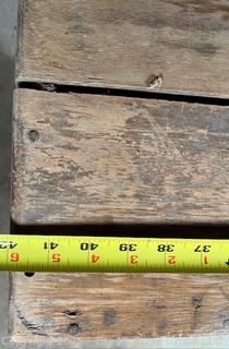 Large Wooden Steamer Trunk 