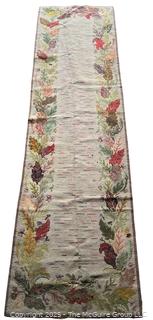 Hooked Rug. Measures 28 x 103"
