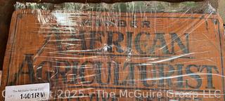Two (2) Vintage Metal Signs Farm Bureau and American Agriculturist Protective Service