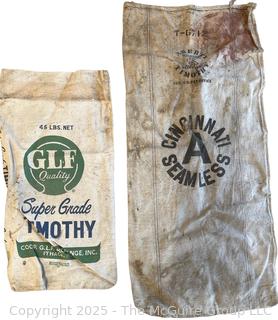 Two (2) Timothy Seed Bags 