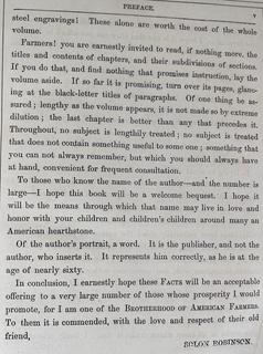 Facts for Farmers Book Edited by Solon Robinson Vol. 1
