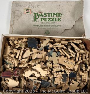 Wooden Pastime Puzzle by Parker Bros. 