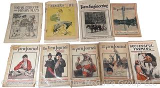 Grouping of Magazines Including Successful Farming, The Farm Journal, Farm Engineering, Farmers Wife and Normal Instructor and Primary Plans 