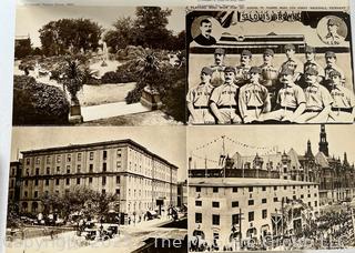 Grouping of Printed Materials Including Folklore From the Adirondack Foothills, Postcards From Old St. Louis, Views of Albany NY and 1867 Land Office Report to Congress