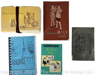 A Grouping of Cookbooks Including Marion's, Carnation, Hoods, Dairylea and the First United Presbyterian Church of Salem NY