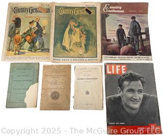 Grouping of Magazines Including Country Gentleman and Life 