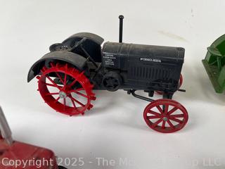 Five (5) Die Cast Metal Toy Tractors