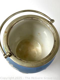 Wedgwood Jasperware Blue Biscuit Barrel Jar