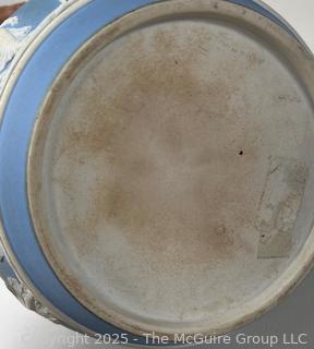Wedgwood Jasperware Blue Biscuit Barrel Jar
