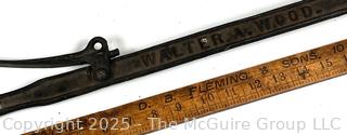 Walter A. Wood Metal Handle. Hoosick Falls NY