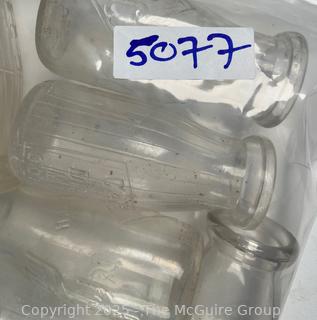 Seven (7) Milk and Cream Bottles Including Capitol District, Cohoes and Collar City