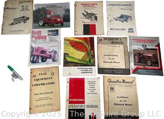 11 Original Operator Manuals. Farm Tractors and Machinery
