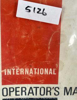 Seven (7) International Harvester Operator Manuals. Farm Tractors and Machinery