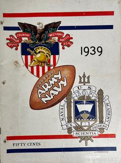 Five (5) Magazines, Programs and Books Including The Kentucky, 1944 Standard Oil of CA, 1939 Army/Navy Football Game Program, Look and Norman Rockwell Book