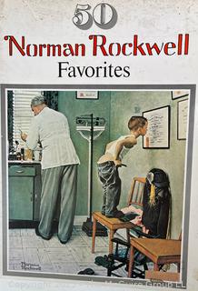 Five (5) Magazines, Programs and Books Including The Kentucky, 1944 Standard Oil of CA, 1939 Army/Navy Football Game Program, Look and Norman Rockwell Book