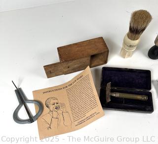 Eclectic Grouping Including Walter A. Wood Souvenir Aluminum Tray 