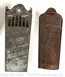 Brass Military Binoculars, Nutmeg Grater, Glass Handle Wax Seal, Axe Paperweight Etc.