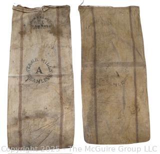 Two (2) Clover Seed Bags Marked Stark Mills 