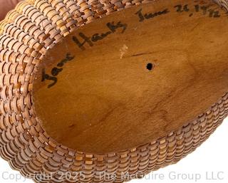 Nantucket Cane Style Handbag Woven by Jane Hanks