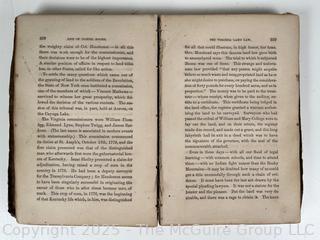 Leather Bound HB Book Daniel Boone by W.H. Bogart. 1857 