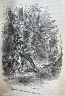 Leather Bound HB Book Daniel Boone by W.H. Bogart. 1857 