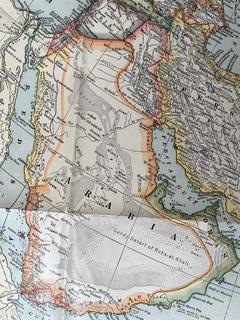 1921 National Geographic Map of Asia