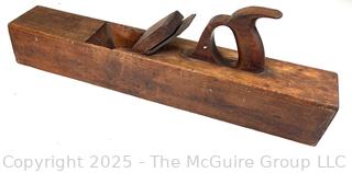 22"L Wooden Smoothing Plane. 3 5"W