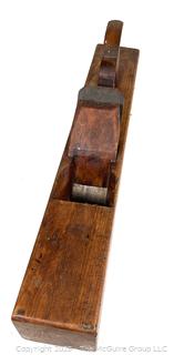 22"L Wooden Smoothing Plane. 3 5"W