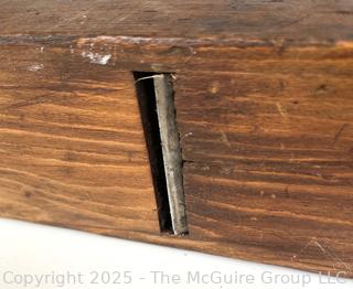 22"L Wooden Smoothing Plane. 3 5"W