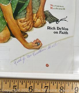 2000 Special Edition Saturday Evening Post of Girl Marble Champion by Norman Rockwell Signed by Ruth Skellie