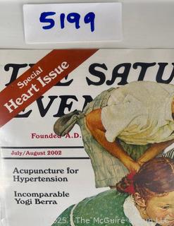 2000 Special Edition Saturday Evening Post of Girl Marble Champion by Norman Rockwell Signed by Ruth Skellie