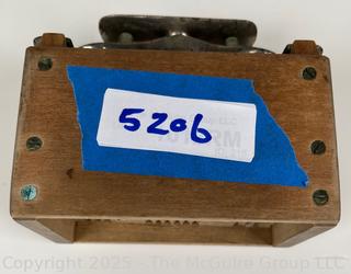 19th Century Wood Butter Mold Stamp Print Box