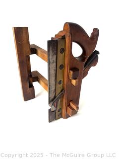 Antique Wooden Adjustable Plough Plane 