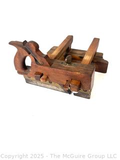 Antique Wooden Adjustable Plough Plane 