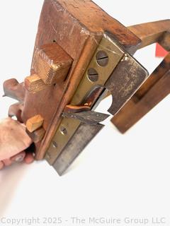 Antique Wooden Adjustable Plough Plane 