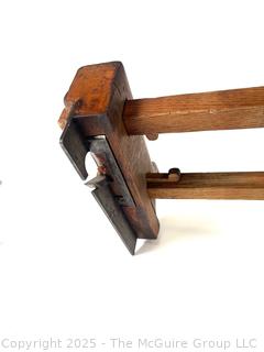 Antique Wooden Adjustable Plough Plane 