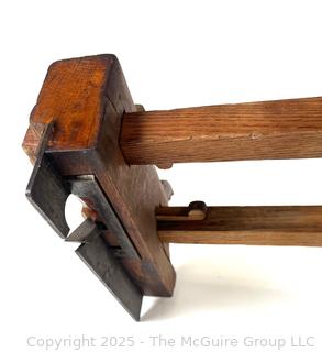 Antique Wooden Adjustable Plough Plane 