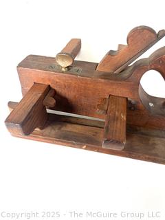 Antique Wooden Adjustable Plough Plane 