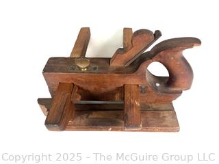 Antique Wooden Adjustable Plough Plane 